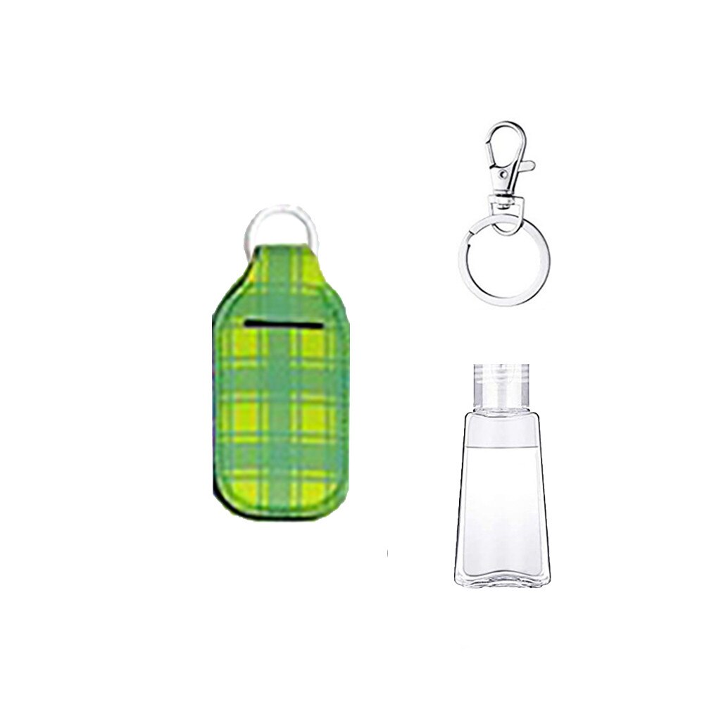 Llavero para desinfectante de manos, cubierta de botella para viaje, portátil, multifuncional, desinfectante de manos, botella, llavero, caja de almacenamiento: I