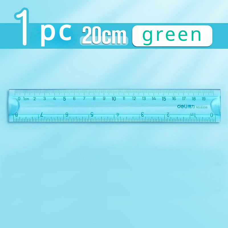 Student Aesthetic Stationery Soft RulerCute Color Ruler 30CM Soft Ruler Flexible Ruler 20CM School Supplies Kawaii Stationery: SKY BLUE