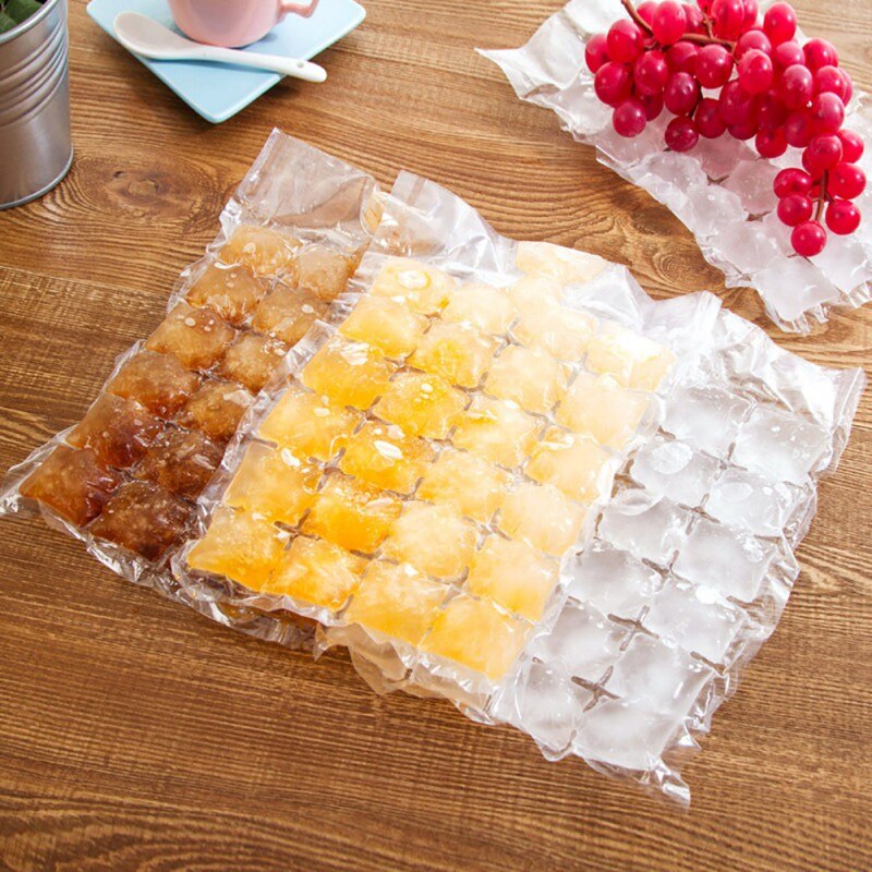 Sacs à glace jetables 10 pièces/paquet | Moule à glace plateau à glaçons, moule à glace d'été bricolage outil à boire, 24 pièces Cubes à glace