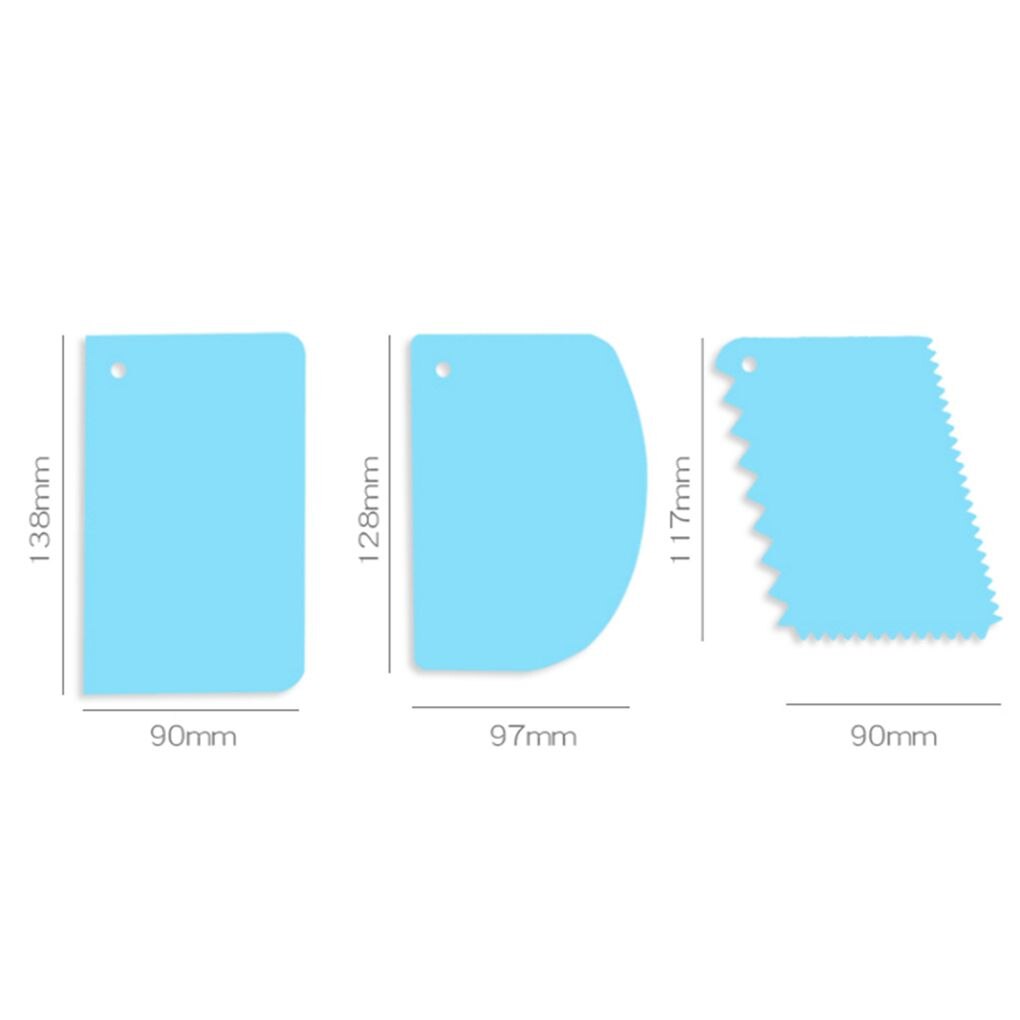 Stainless Steel Home Kitchen Baking Pizza Dough Scraper Cutter Kitchen Flour Pastry Smoother Tools With Scale: NO4