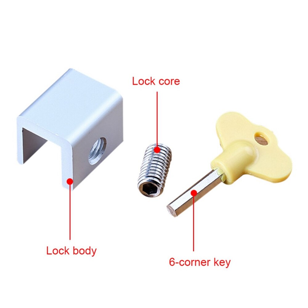 10pc Sliding Sash Stopper Cabinet Locks Door Window Lock Limiter Window Lock Translation Screen Lock Child Window Security Lock
