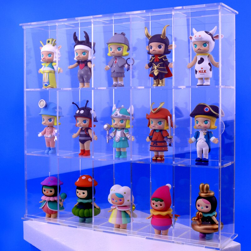 Transparent Acrylic Display Storage Case Box Perspex ShowCase Dustproof For Garage Kit Doll Model Cars Figures Collectibles