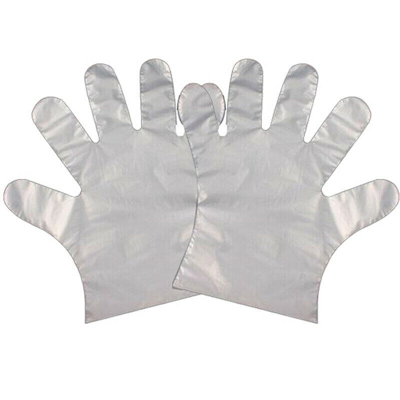 100pcs Disposable children's gloves PE gloves children's protective gloves