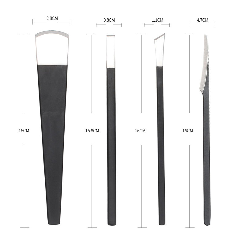 Pala para quitar piel muerta hecha a mano, herramienta para cortar piel, cuchillo para esculpir, 1 unidad
