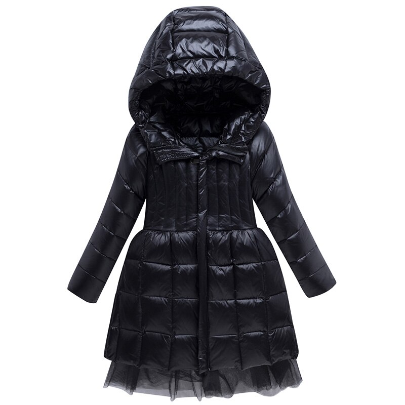 Winter Donsjack Voor Meisjes Baby Kleding Dikke Kids Down Jas Winter Parka Voor Meisje Snowsuit Kinderkleding 2 om 8 Jaar: Black / 9T