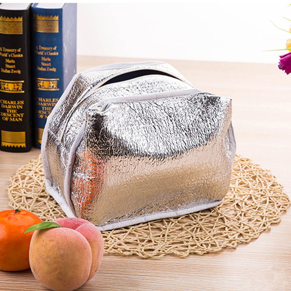 Iskybob 1Pc Draagbare Geïsoleerde Thermische Koeler Lunchbox Carry Tote Picknick Case Opbergtas