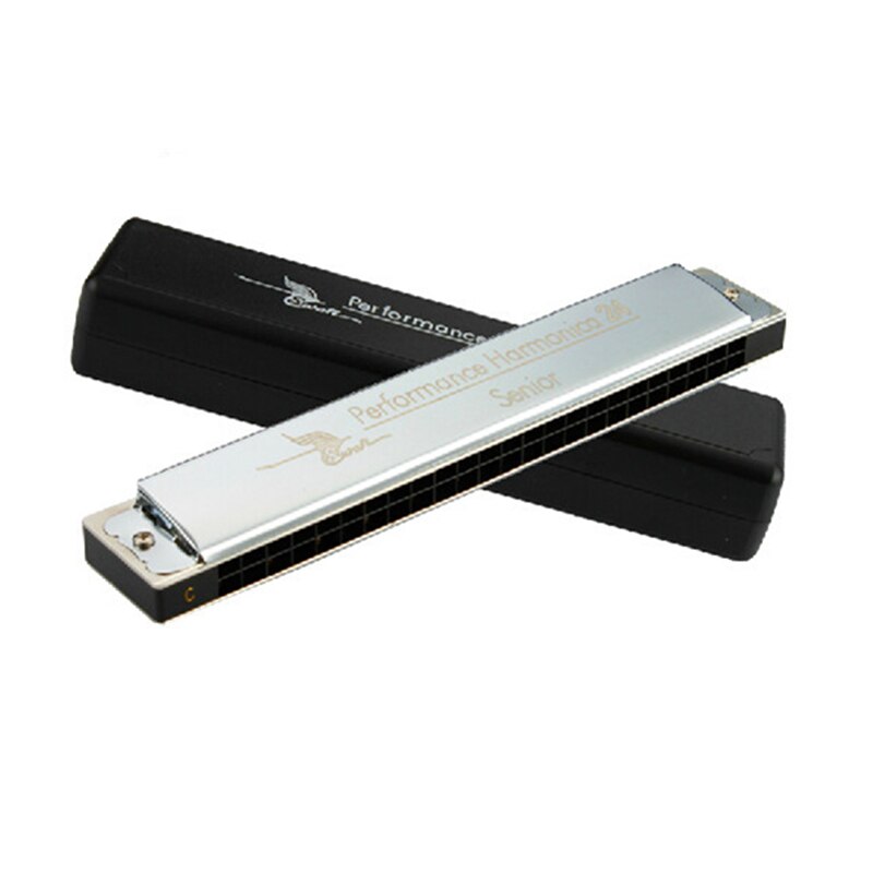 24 Holes Swan Harmonica Tremolo Harmonica Silver Armonica g C D E F G A B A# C# D# F# G# 24 Holes Swan Harmonica