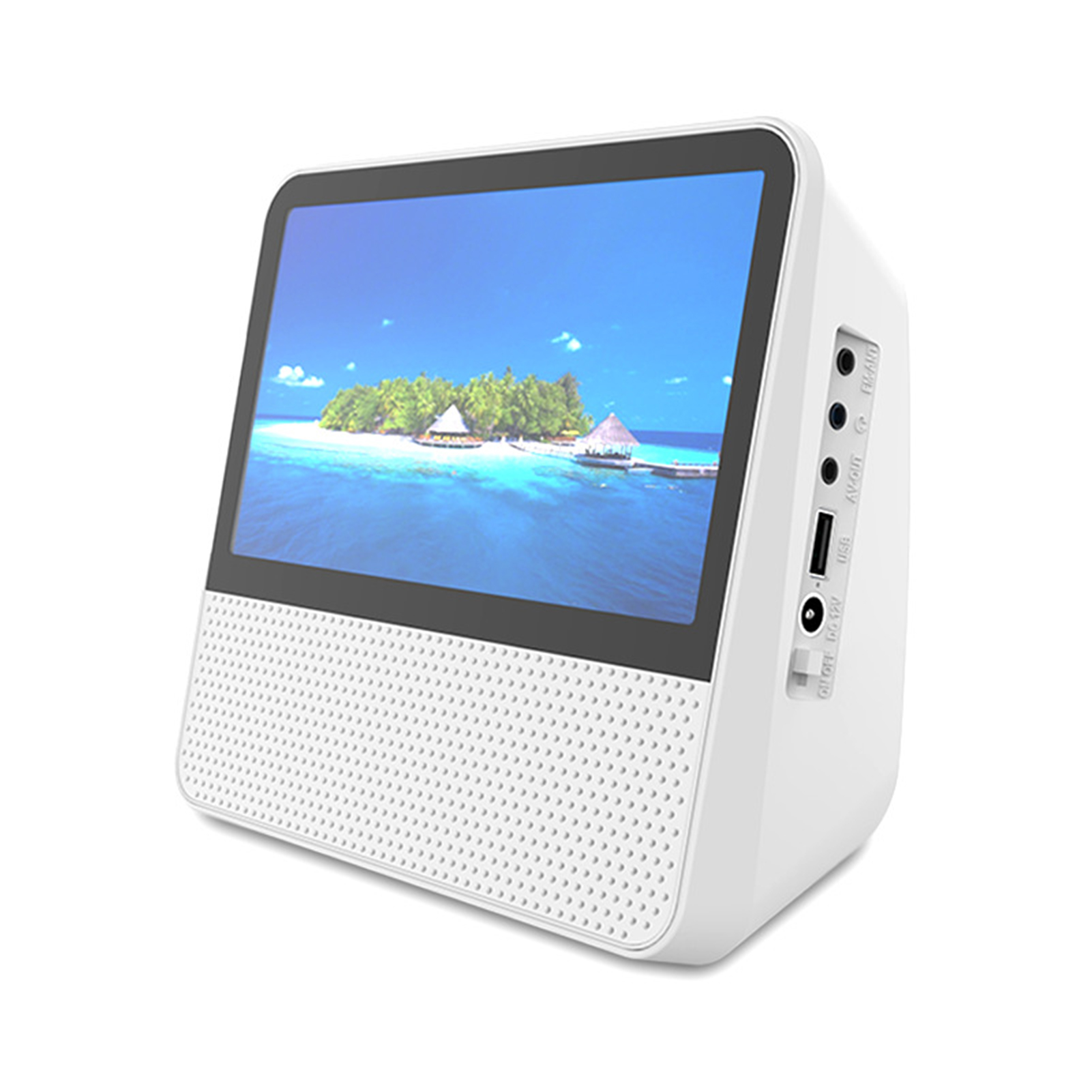 7-Inch DVD Player Multifunctional Portable CD/VCD/DVD BT USB Drive Player 1080P High-Definition Touch Screen Dual Ways Speakers