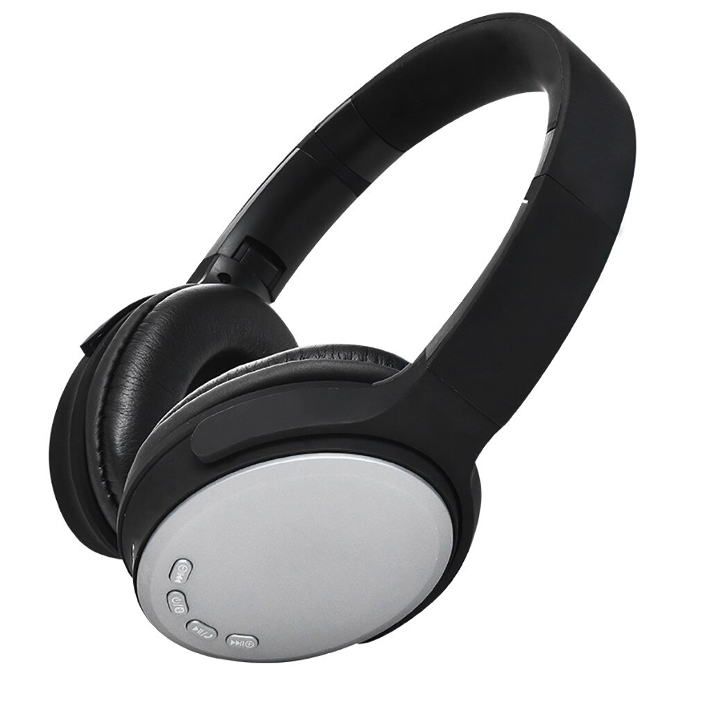 Wireless Bluetooth Headphones Lightweight Bass Headset for Travel Work TV PC Stereo Headset blue gray gold red Earphone: Gray 