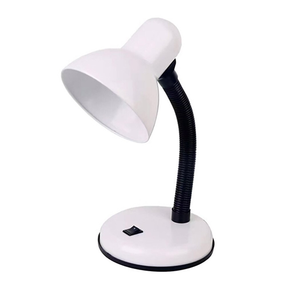 Lámpara de escritorio Led para el cuidado de los ojos E27 lámpara de mesa para lectura de dormitorio para estudio de biblioteca con cuello Flexible de salón luz nocturna con interruptor de luz Led