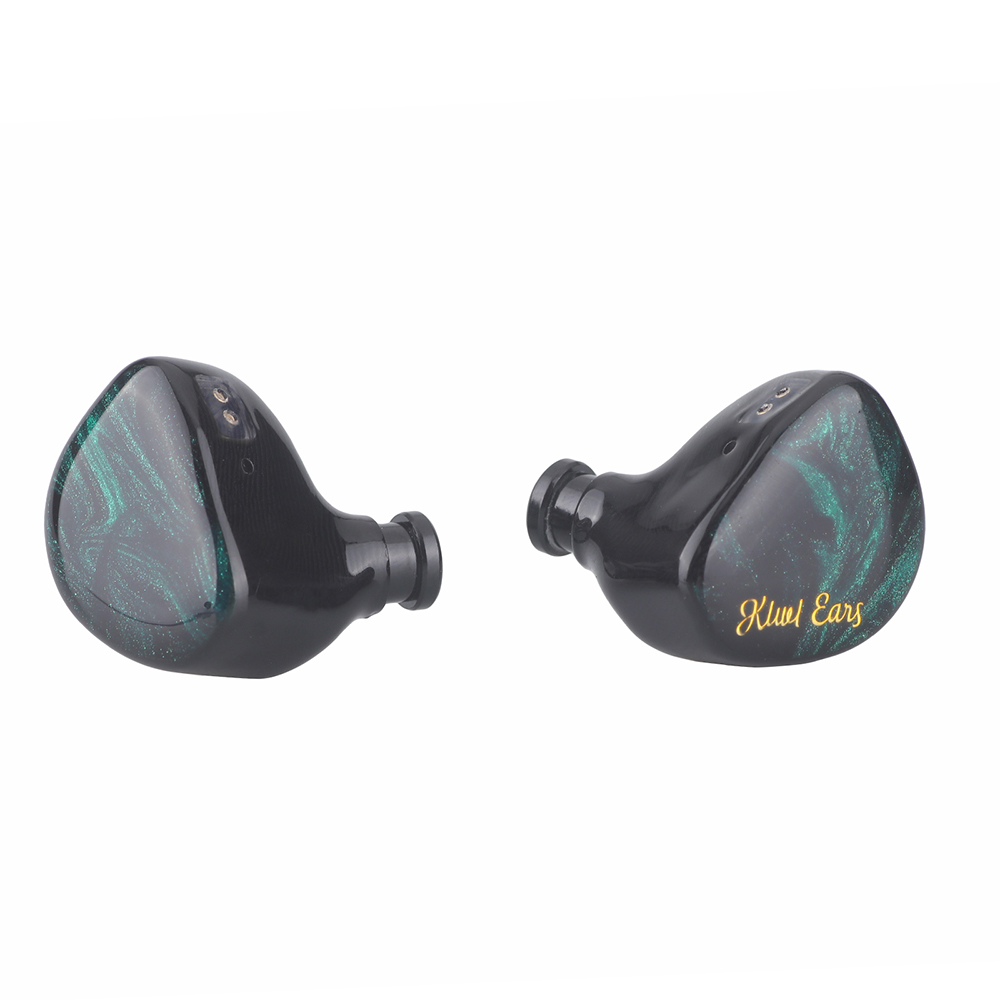 Kiwi Ears Cadenza-Cable de cobre trenzado IEM de 4 núcleos, controlador dinámico de berilio de 10mm, con terminación de un solo extremo de 3,5mm: Verde