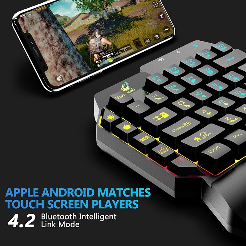 G11 39 Keys Mini Wireless Single-Handed Keyboard Bluetooth 4.2 Phone PC Macro Gaming Keypad for Windows Android IOS