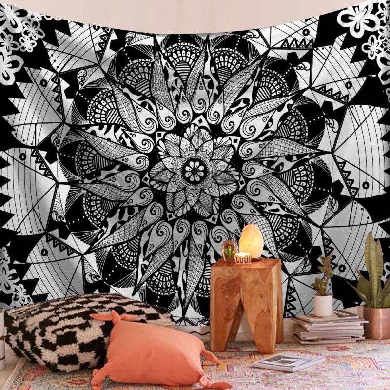 Newly India Mandala Tapestry Wall Hanging Wall Tapestry Wall Carpet Psychedelic Tapiz Witchcraft Wall Cloth Tapestries