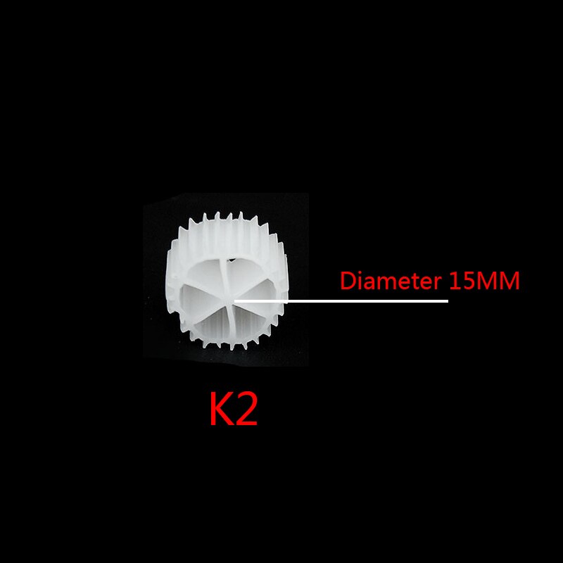500g/1kg k1 k2 k3 akvarium koi dam plast biokemiske filtermedier fisketank filtermateriale: K2 / 500g