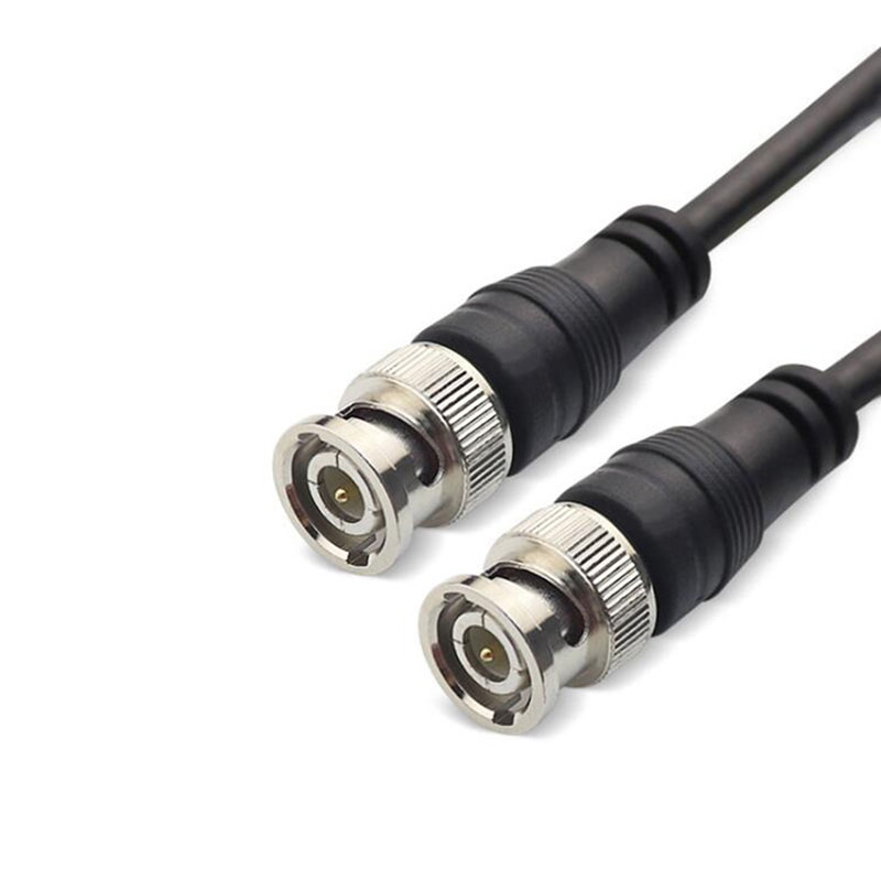 Cable BNC macho a macho hembra, adaptador de línea de vídeo, extensión de conector, Cable en espiral, cámara CCTV: Verde militar / 25 M
