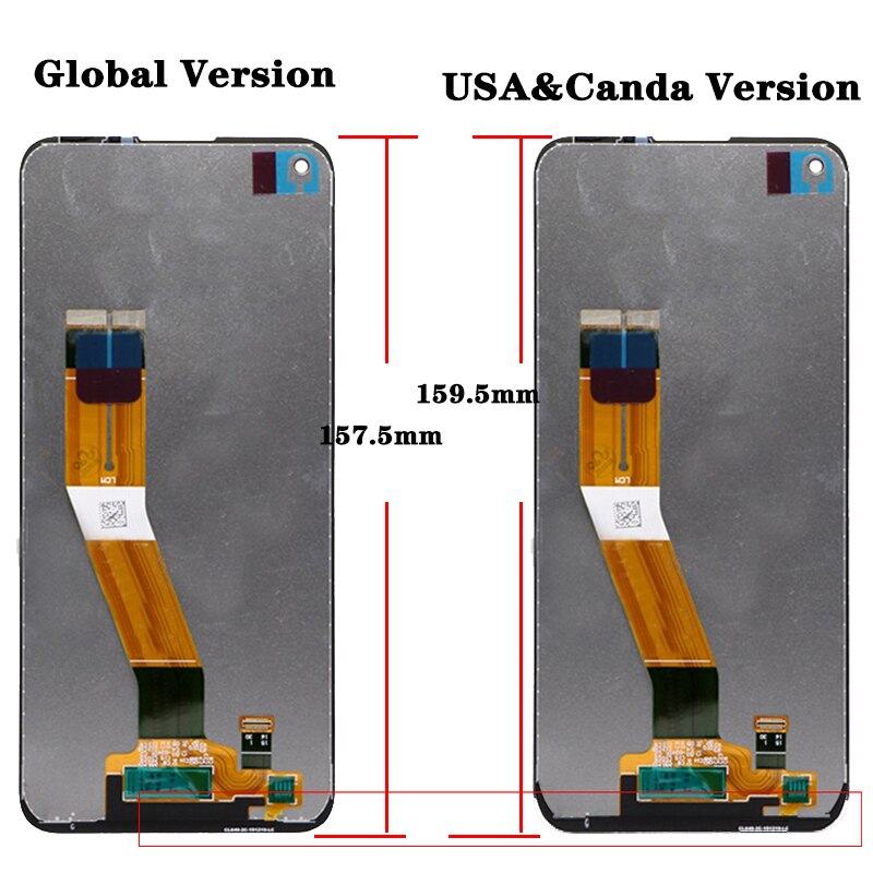 Original Für Samsung Galaxis M11 LCD M115 SM-M115 M115F M115G/DS LCD Anzeige Touchscreen Digitizer Glas Montage mit rahmen