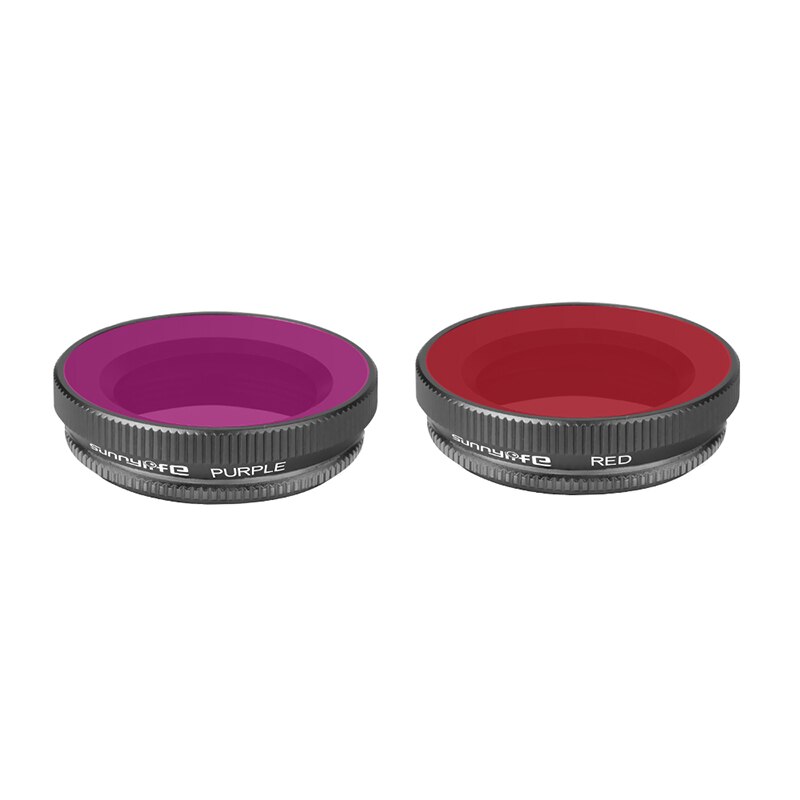 Filtro de mergulho subaquático filtro roxo vermelho para acessórios da câmera da ação de dji osmo