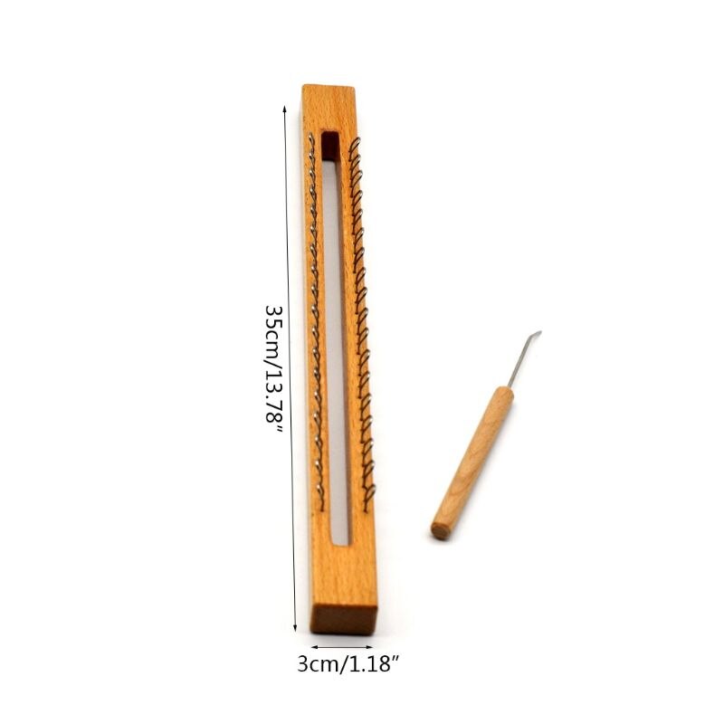 36 Pins Wooden Knitting Loom Board Hook Needle DIY Craft for Sock Hats Scarves