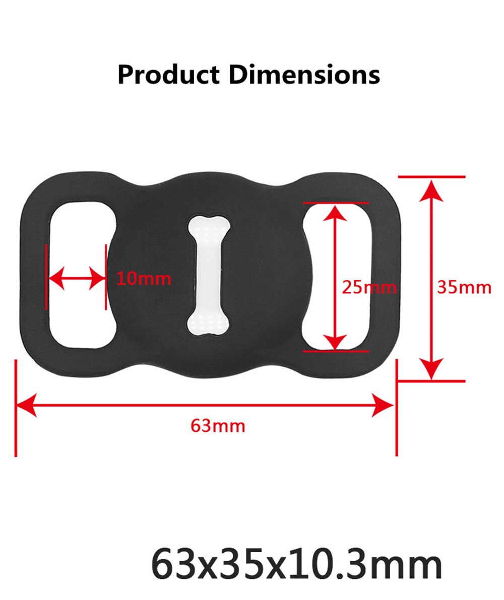 2021new custodia protettiva in Silicone per animali domestici GPS Finder Dog Cat Collar Loop per Apple airtag per Apple localizzatore Tracker dispositivo anti-perso