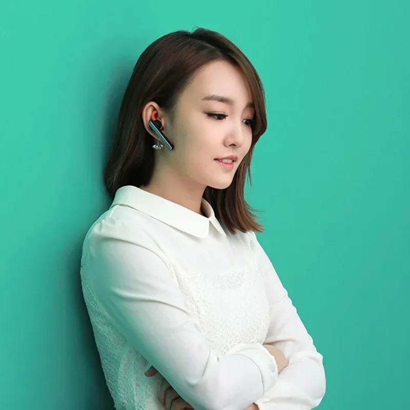 sprechen 45: Kabelloser Einzelohr-Bluetooth-Kopfhörer, Geschäft-Headset, HD-Kopfhörer mit Sprachgeräuschunterdrückung, extrem langes Geschäftstreifen