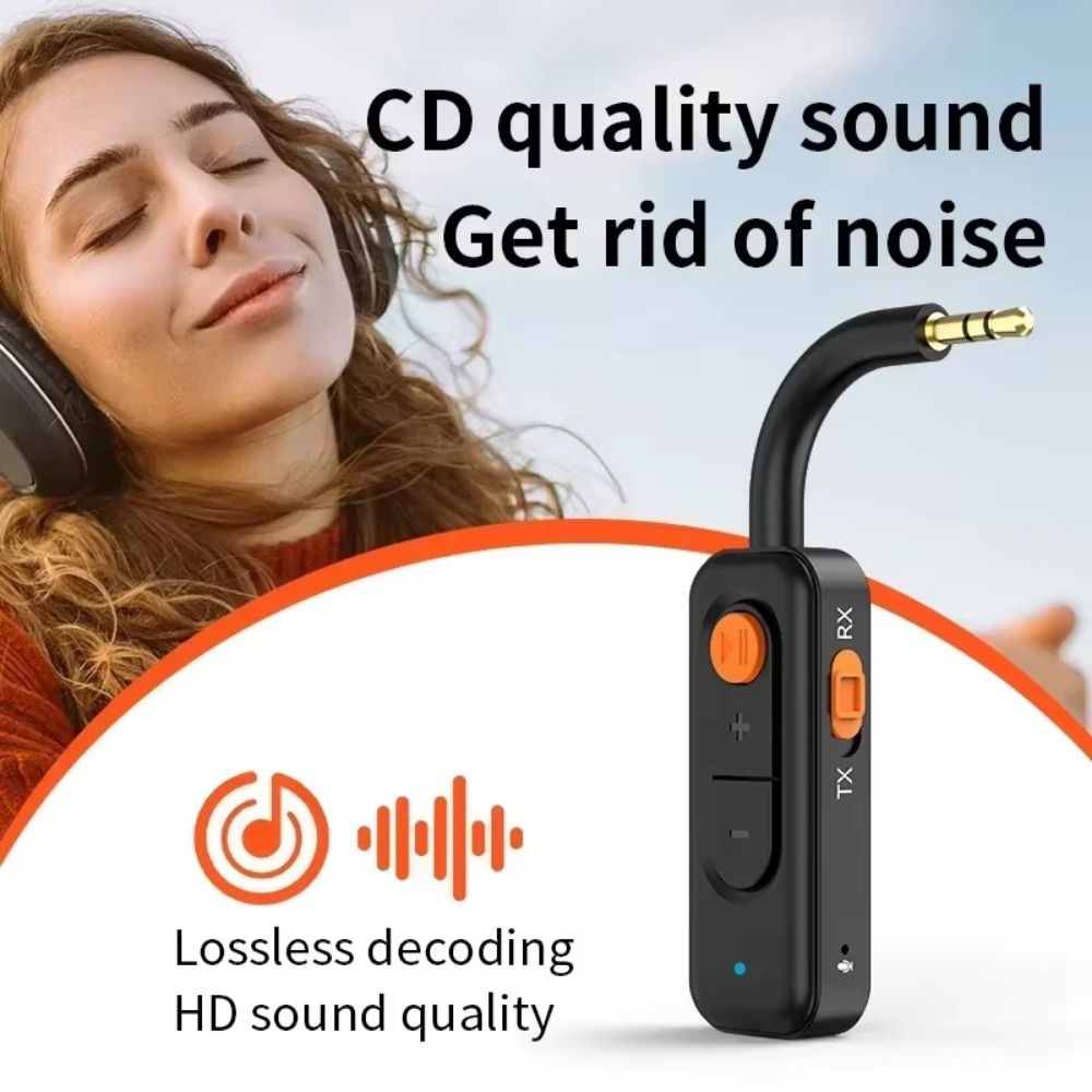 2 In 1 5.4 Audio Receiver 3.5mm AUX Wireless Bluetooth Wireless Adapter Jack I-WAVE Audio Transmitter Receiver