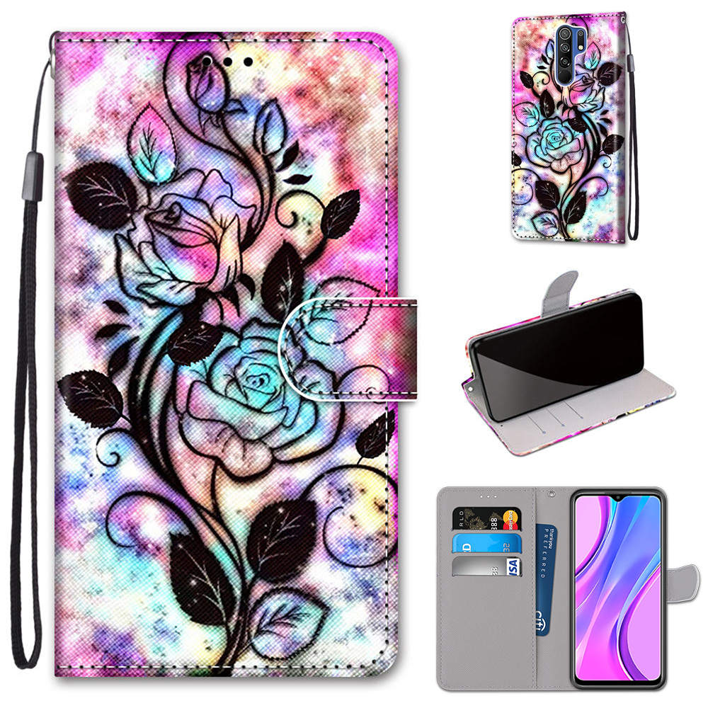 Custodia per Xiaomi Redmi 9 custodia Flip portafoglio in pelle custodia magnetica per Xiaomi Redmi 9 Redmi 9 custodie per libri Cute Anime Cat Fundas Bag: 11