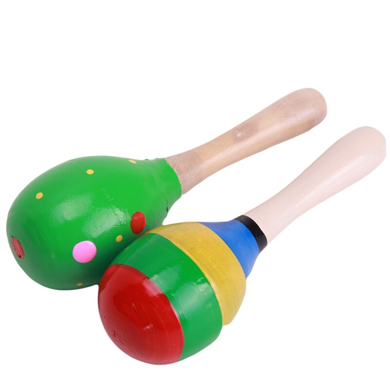 2 PC Mini boule en bois enfants jouets Percussion Instruments de musique marteau de sable