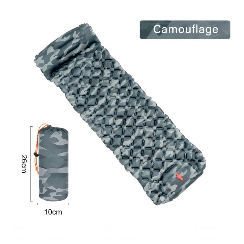 Cool Camping Mat Gear Camping Mat Camping Supplies Nature Hiking Inflatable Mat Portable Lightweight Camping Sleeping Mattress: Yellow