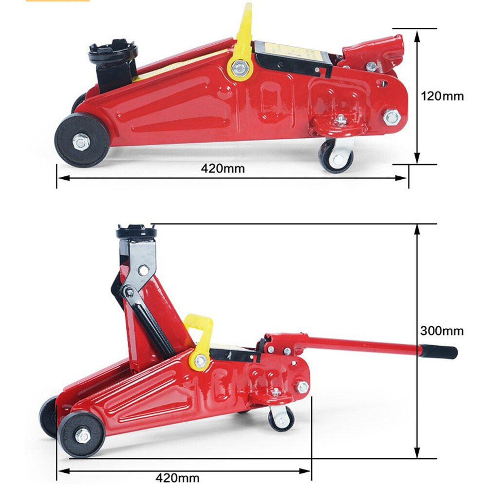 Car 2Ton Horizontal Hydraulic Trolley Jacks Portable Small Mini Floor Jack Vehicle Car Garage