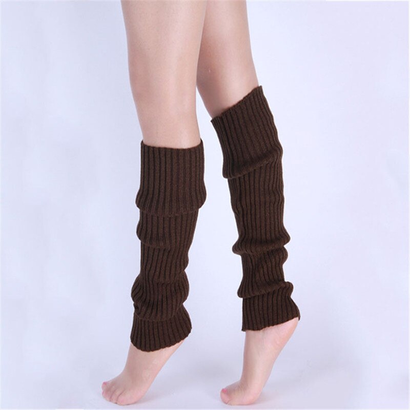 1 paar stijlvolle dames gebreide beenwarmers winter gebreide haak dames legging voetwarmer kniehoge elastische beenwarmers sokken