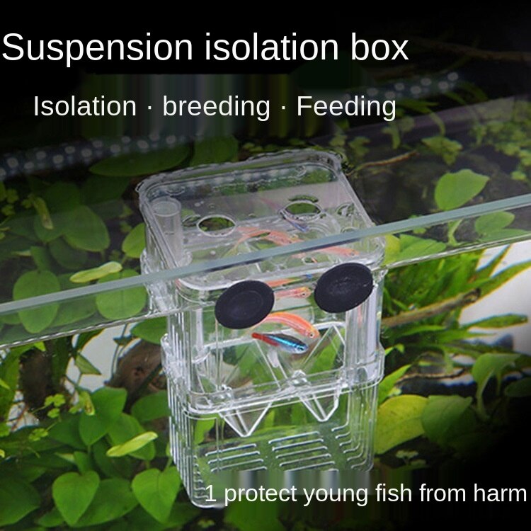 Transparent Fish Tank Breeding Isolation Box Double-layer Self-floating Acrylic Fish House Aquarium Fish Fry Breeding Supplies