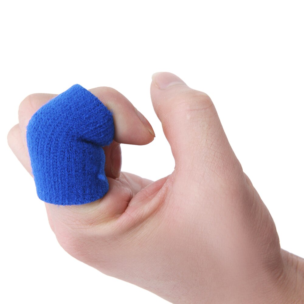 10 Stuks Sport Vinger Mouwen Elastische Vinger Mouwen Ondersteuning Duim Brace Protector Ademende Elastische Vinger Tape