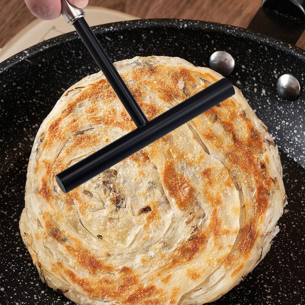 Durable Stainless Steel Cake Spreader Non Stick T Shape French Crepe Spreader With Hanging Hole Batter Spatula Baking Tool