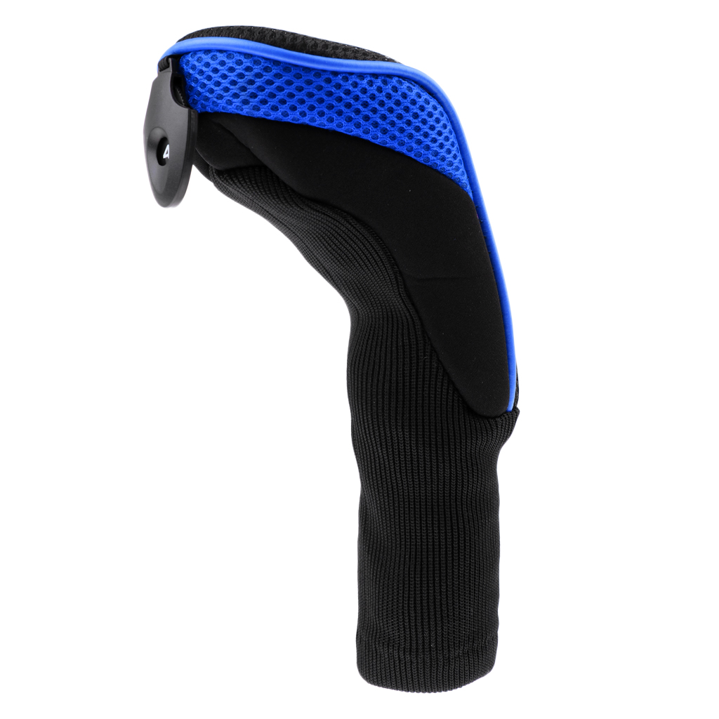 Mesh Long Neck Golf Club Rescue Head Covers Golf Hybrid UT Headcover: Blue