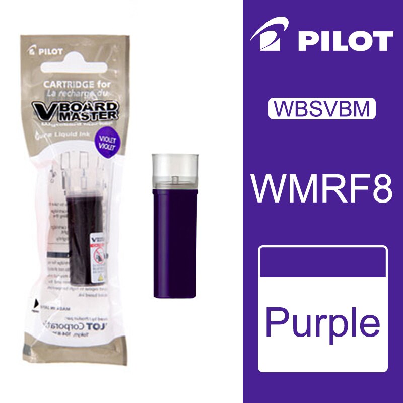 Japan PILOT Whiteboard Pen V Straight Liquid Multi-Capacity Ink Whiteboard Marker WBMAVBM Replaceable Core Office Supplie