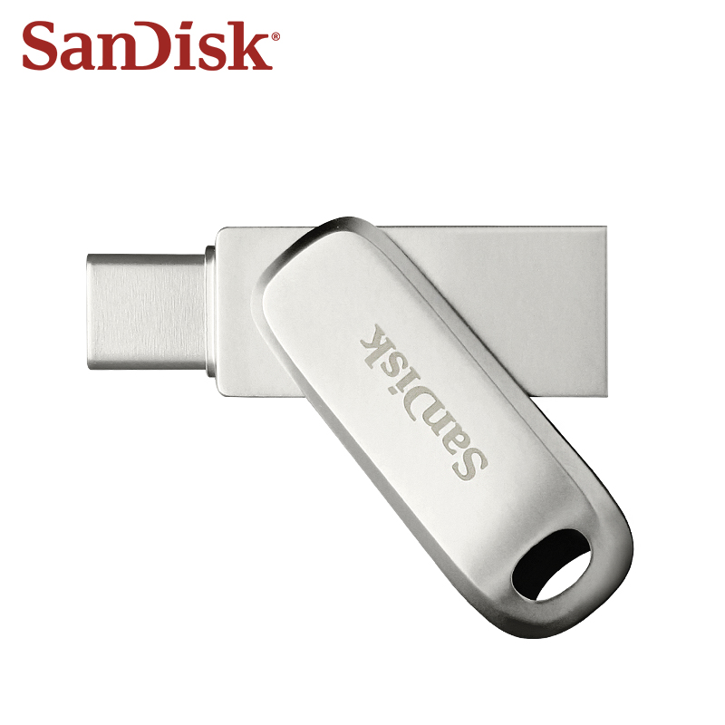 SanDisk Ultra Dual Drive USB Type-C Flash Drive dla iPhone 15 OTG USB 3.2 Pen Drive 32GB 64GB 128GB 256GB 512GB 1TB Metal U Disk