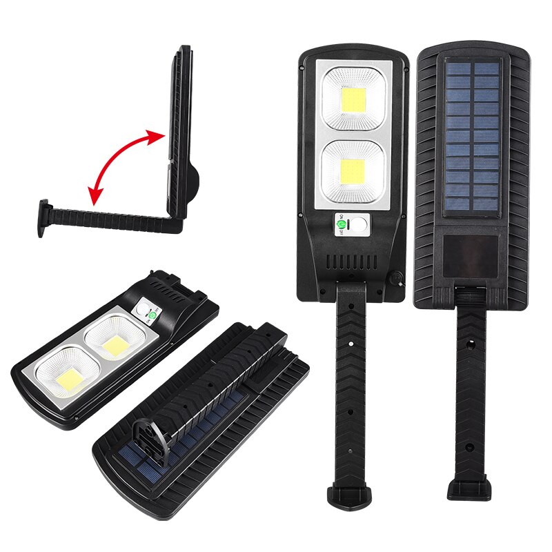 Led Solar Light IP65 Waterdichte Solar Motion Sensor Licht Outdoor Dimbare Straat Lamp Met Afstandsbediening Voor Tuin Decoratie