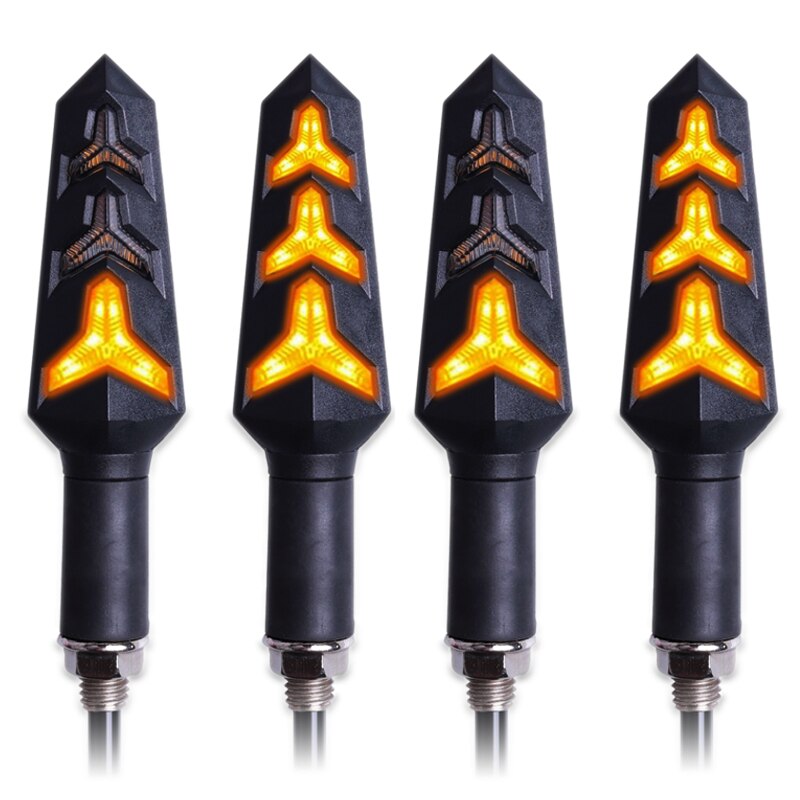 4 stk. led blinklys motorcykel blinklys bygget relæ blinker motorcykel blinklys stop signal bremse belysning: 4 stk gul