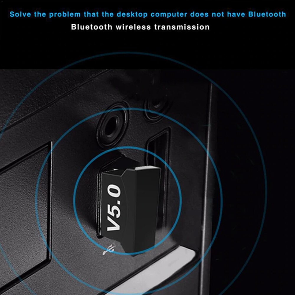 USB Bluetooth 5.0 Adapter Transmitter Bluetooth Receiver Wireless USB Adapter Suitable For Desktop Computer Laptop