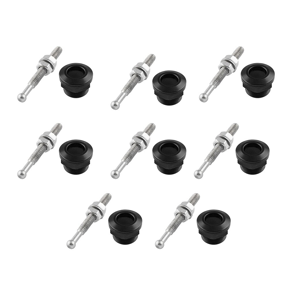 8 Pcs 22mm Auto Quick Release Hood Latch Pin Lock Universal Push-Taste Motorhaube Haube Pins Lock Edelstahl auto Zubehör