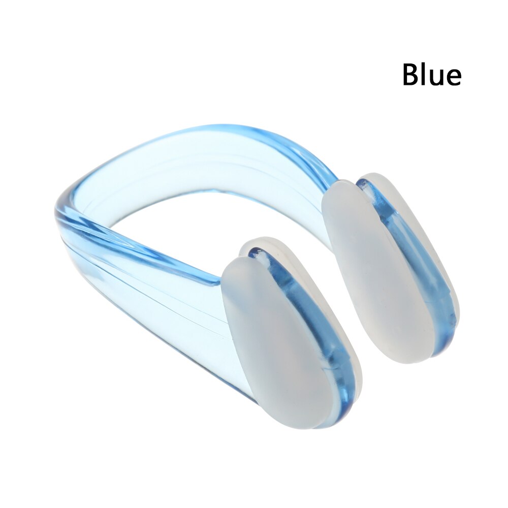 4Pcs Zwemmen Neusklem Oordopjes Pak Zwemmen Kleine Maat Voor Volwassen Kinderen Waterdichte Zachte Siliconen Neusklem Zwembad Accessoires: blue