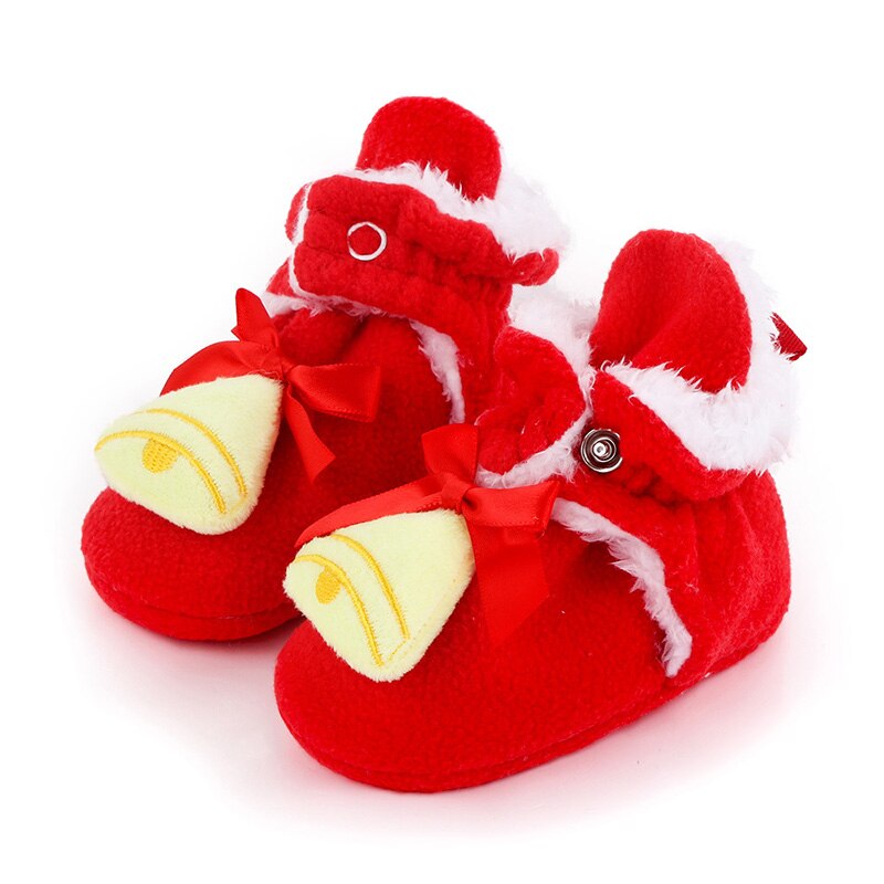 Winter Warm Kerstman Baby Schoenen Kerst Baby Jongens Meisjes Babyschoenen Leuke Laarzen Xmas Soft Sole Baby laarsjes