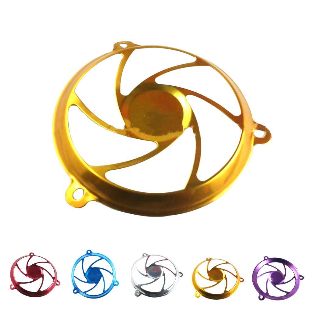 Motorcycle Refit Assembly Fan Cover Wheels Pattern Decorative Aluminum Alloy