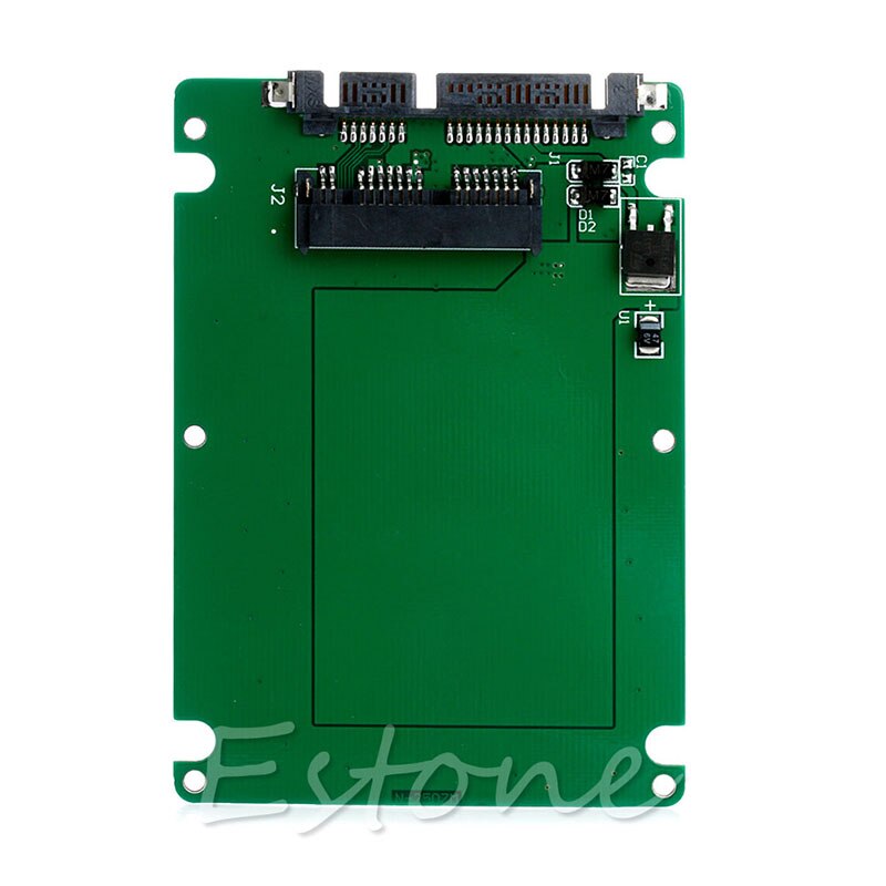 1.8" Micro SATA SSD HDD to 2.5" SATA Adapter Converter Card with 7mm Thick