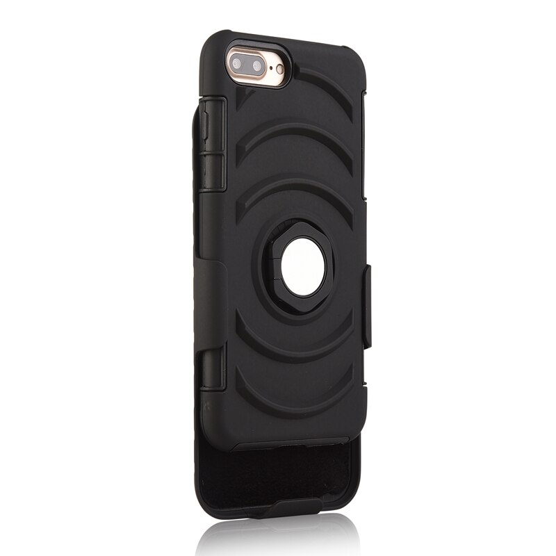 Sport Running Armband Case for iphone 7 Plus 8 Plus Phone Holder Stand Magnetic Suction Bracket Finger Ring Wrist Band Cover