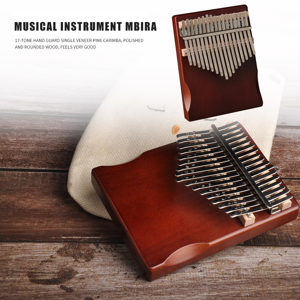 Multi-Functionele Muziekinstrument 17 Toetsen Kalimba Grenen Duim Vinger Piano Praktische Duurzaam Handig Afrikaanse Sanza Mbira