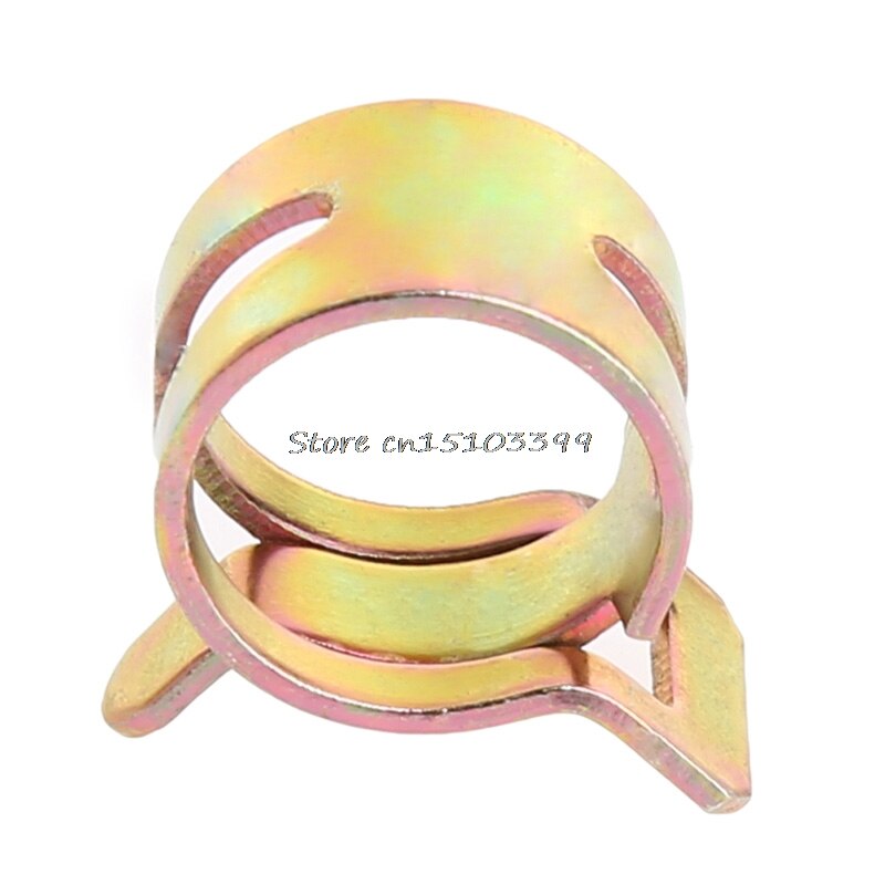 100Pcs 10 Size Brandstof Lente Clip 6-15 Mm Vacuüm Silicon Slangklem G08 Rental &