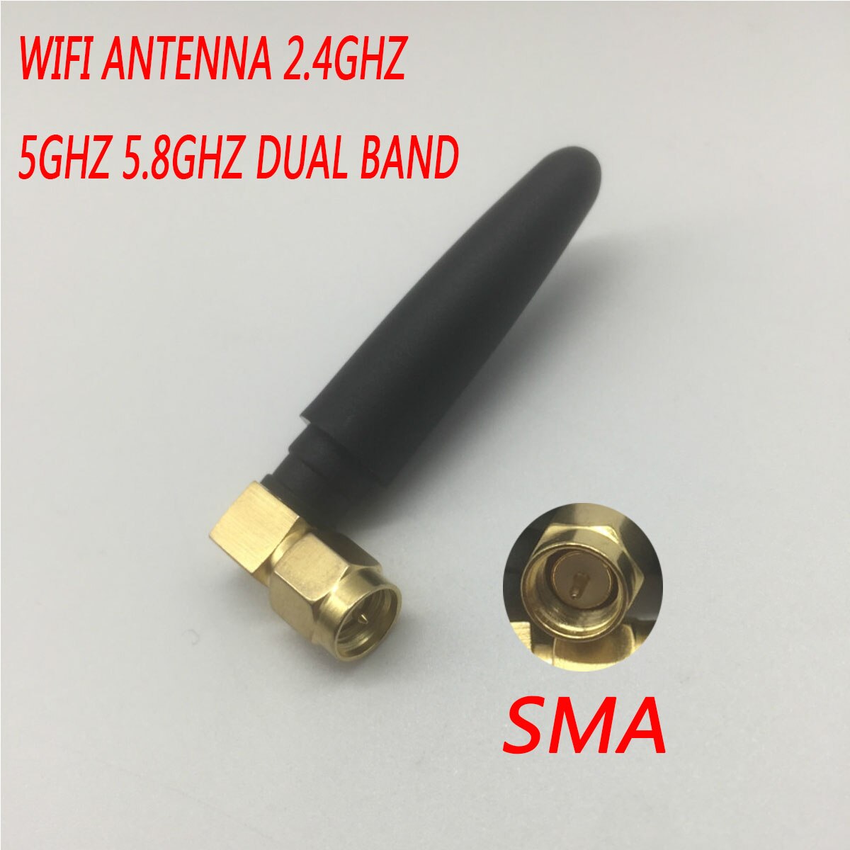 GSM GPS WIfi Drahtlose Antenne 50mm Radio Antenne SMA Stecker Rechten Winkel 3dBi Gewinnen Modem externe antenne