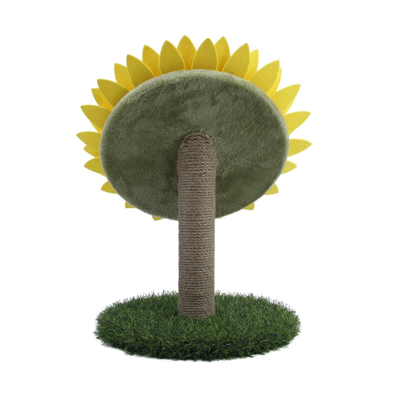 Cat Tree Play Scratcher Post Plate Toy Sunflower Furniture Saviour Cat Sisal Scratching Play Board Jumping Toy Accessory