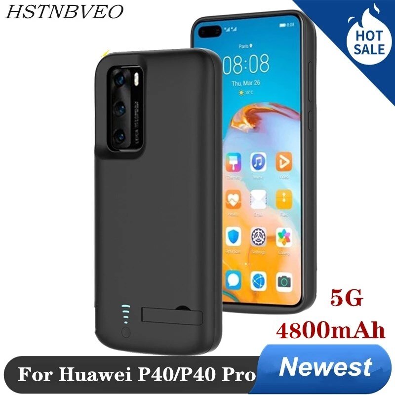 Battery Case For Huawei P40 Pro 5G shockproof Power Bank Battery Charger Case Back clip battery Charging Cover For Huawei P40 5G